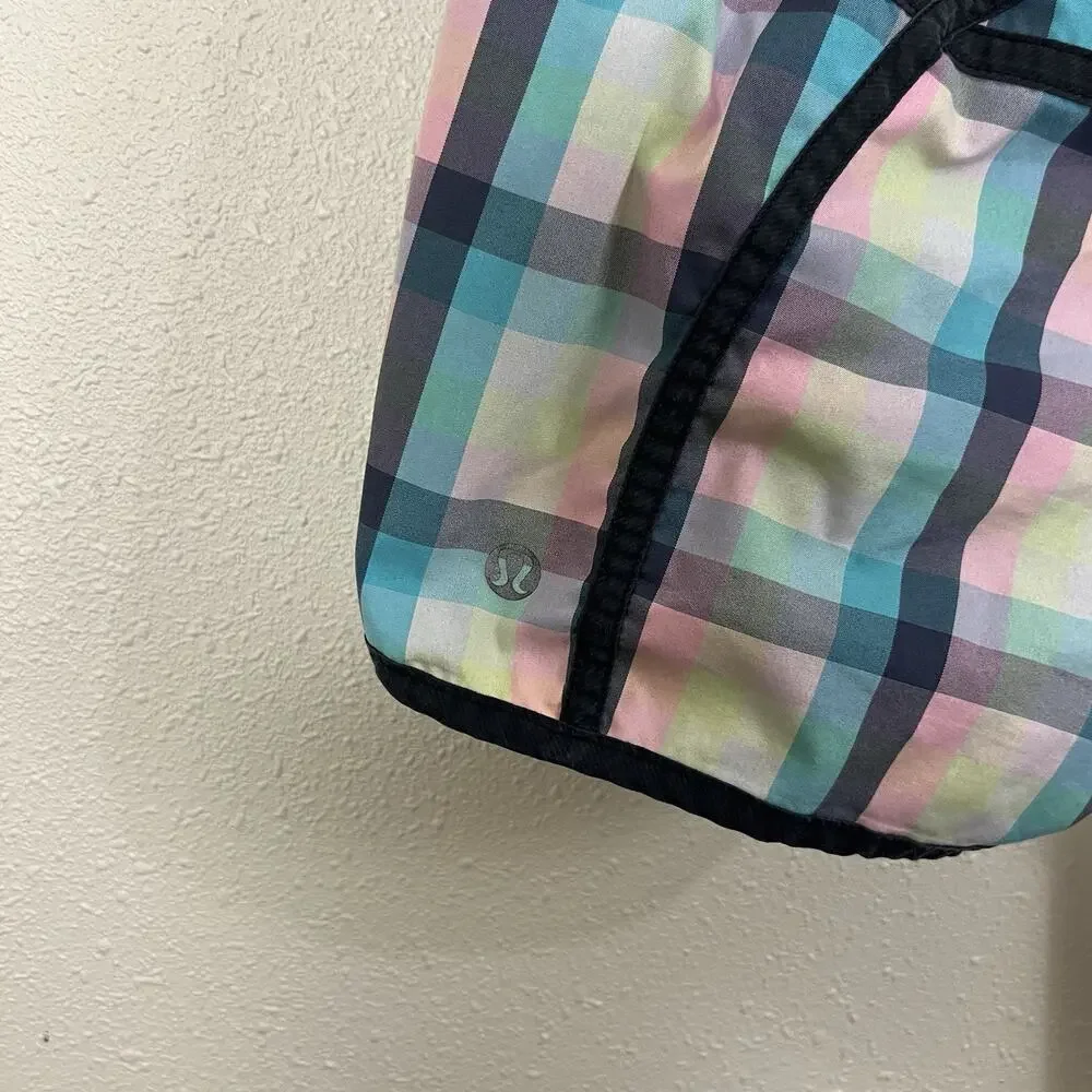 Lululemon Tracker Short II Women’s Size 4 Wee Wheezy Check Low Rise Rare
